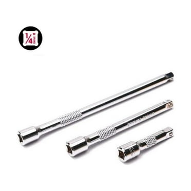 3PCS Extension Bar Set Drive Ratchet Socket Extender Hand Tools 1/4 3/8 1/2" A