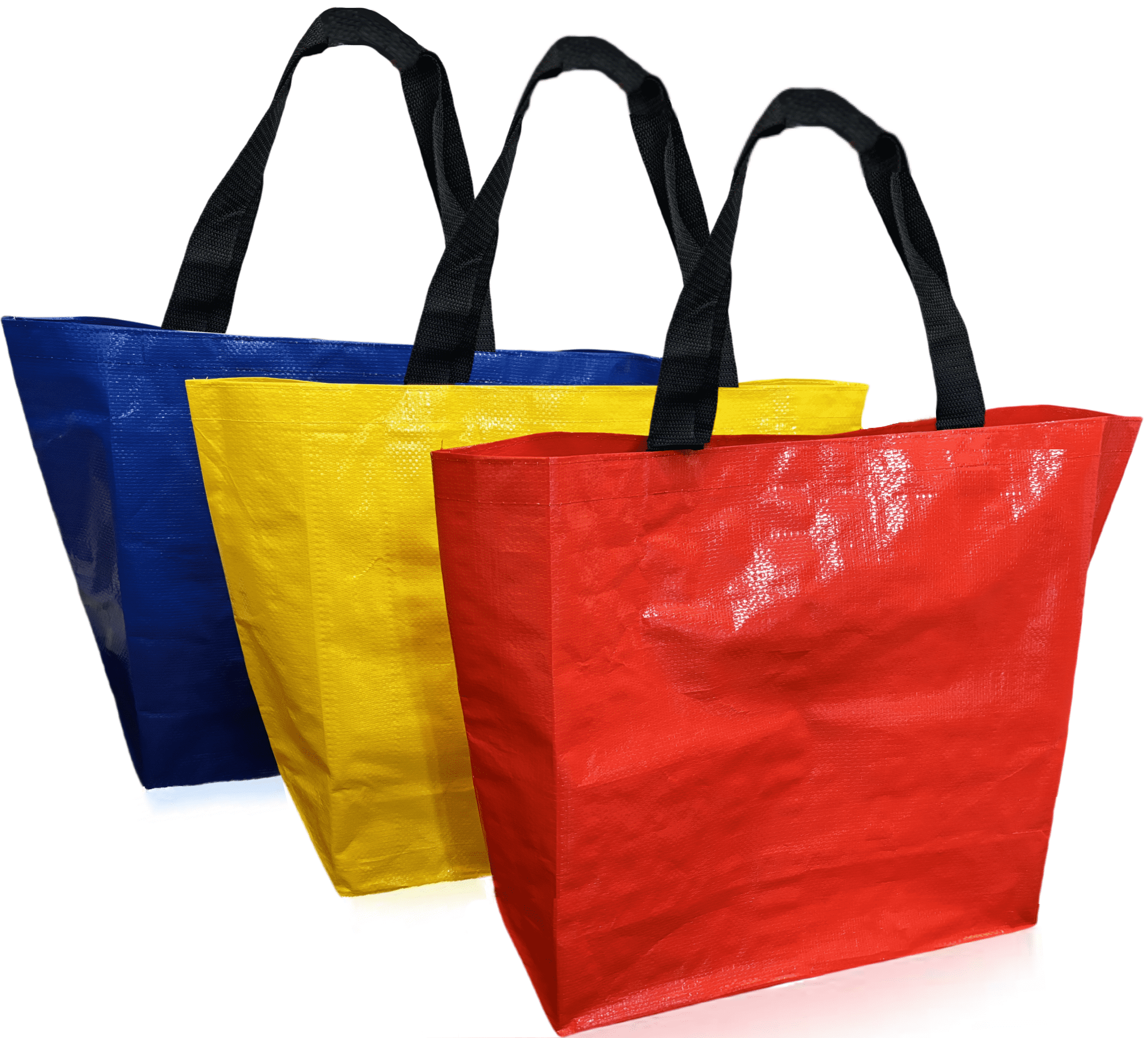 EUZODNAK 3PCS Extra Large Reusable Shopping Bags, Colorful Woven