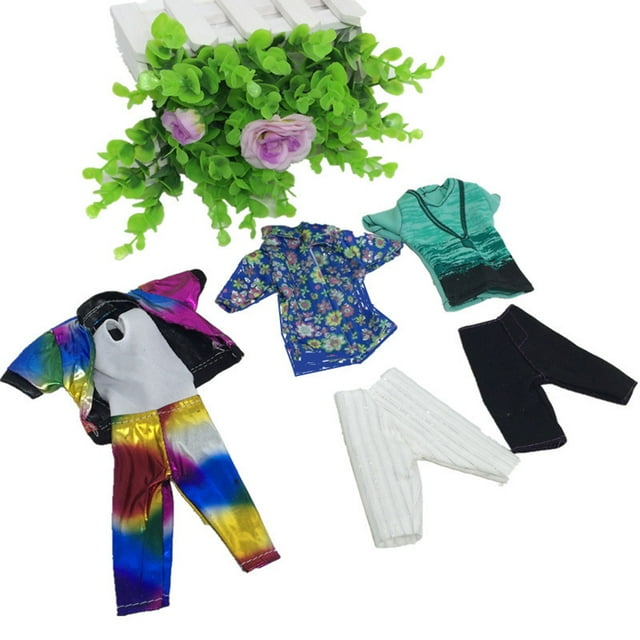 3PCS Fashion Casual Wear Doll Clothes Tops Pants Outfit for Ken Doll