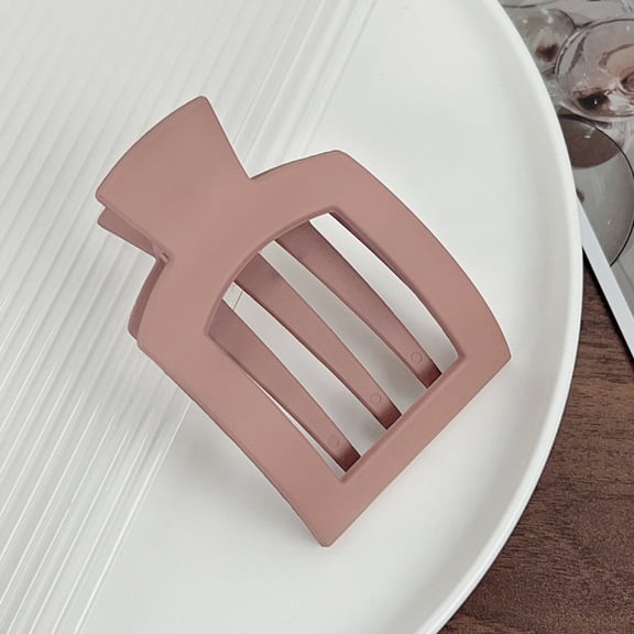 3PCS Flat Hair Clips, Medium Square Flat Claw Clips for Women Girls, French Strong Hold Non-slip Hair Clips for Thick Thin Hair, Stylish Classic Hair Barrettes( Black&Tortoise)