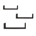 thumbnail image 1 of 3PCS Floating Display Shelves Ledge Bookshelf Wall Mount Storage Home Decor Black, 1 of 6