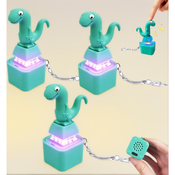 3PCS Frog Button Fidget Toy, Frog Keychain Sound Toy with Colorful Light & Real Keyboard Click Fidget, Anxiety Relief Sensory Toy for Adults & Kids, Portable Gift Set