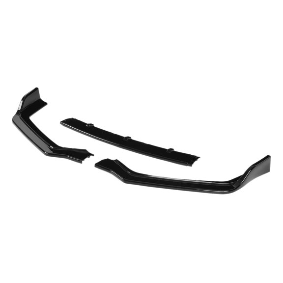 3PCS Front Bumper Splitter Lip Kit Glossy Black Trim Chin Spoiler Protection Winglet Body Mod Parts Compatible with Infiniti Q50 Sport 2018 2019 2020 2021 (34.6 x 10.6 x 5.5 in / 88 x 27 x 14 cm)