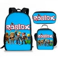 thumbnail image 1 of 3PCS Gamer Style Backpack Set Pixel Art Travel Bag Combo with Lunch Bag Accessory Pouch, 1 of 4