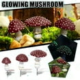 thumbnail image 1 of 3PCS Garden Red Mushroom Decor Glowing Mushrooms Statue in The Garden at Night Yard Pathway Landscape Lawn Halloween Christmas Decorations Plant Pots Accessories Outdoor, 1 of 9