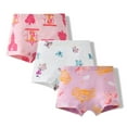 thumbnail image 1 of 3PCS Girls Cotton Panties Girls Underwear Soft Breathable Comfortable for Toddler Little Girls Everyday Wear Kids Panties Size:4-5 Years, 1 of 2