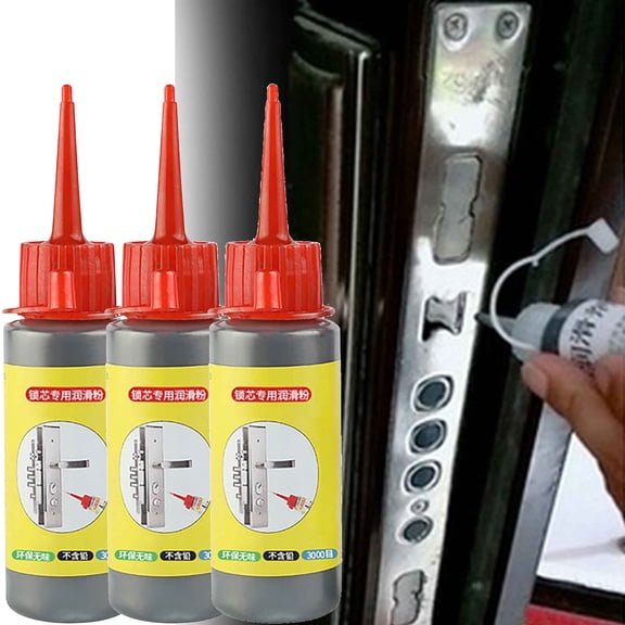 3PCS Graphite Powder Lock Core Special Lubricating Powder Keyhole Door and Window Lock Pencil Powder Mechanical Lubricating Powder, Must Have Household Items