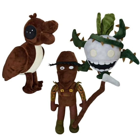 3PCS The Great Outdoors Plush - Doors Outdoors Plush 11" Doors Outdoors Stuffed Animals, Doors Outdoors Plush Toys Doors Outdoors Stuffed Toys Figure Pillow for Room Decor for Horror Game Fans