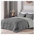 3PCS Grey King Comforter Sets Ultra Soft Washed Microfiber Comforter
