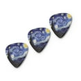 thumbnail image 1 of 3PCS Guitar Picks Assorted Thickness Plectrums Replacement Pick for Electric Bass Acoustic Guitar, 1 of 10