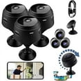thumbnail image 1 of 3PCS HD 1080P Camera with 360 Rotating Base, Wireless Wifi Security Cam Mini Camera Night Vision Motion Detects with Viewing & Recording, 1 of 9