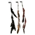 thumbnail image 1 of 3PCS Hair Feathers Clip In Extensions with Braided Beads for Women - Ideal for and Summer Styles 3PCS, 1 of 9