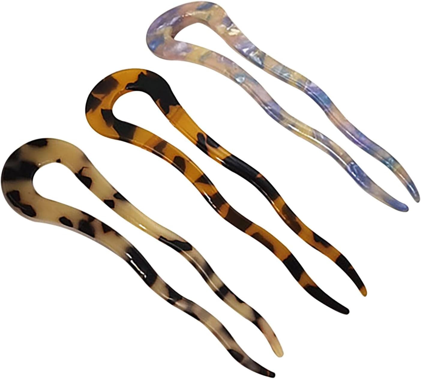 3PCS Hair Forks,Hair Pins U Shaped,French Hair Stick Hair for Buns