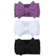 thumbnail image 1 of 3PCS Handmade Baby Girls Headbands Soft Stretchy Nylon Hair Bands Hair Accessories with Bows for Newborn Baby Girls Infant Toddlers Kids, 1 of 7