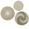 thumbnail image 1 of 3PCS Handmade Seagrass Wall Baskets, Hanging Woven Wall Basket, Boho Home Decor for Living Room & Office, 1 of 6