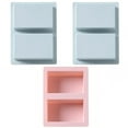 thumbnail image 1 of 3PCS Handmade Soap Mold Rectangular Square Block Silicone Easy Release Crafting, 1 of 7