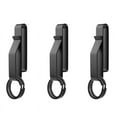 thumbnail image 1 of 3PCS Heavy Duty Belt Key Holder with 6Pcs Metal Rings, Stainless Steel Black Men Keychain Clip, 1 of 6
