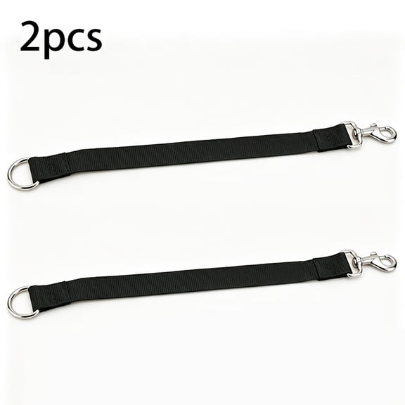 3PCS Heavy Duty Nylon Strap with Hook and D-Ring for Single Bar, Swing Set, Hanging Chair Accessories - 19.7 Inch Length, 2.5 Inch Width