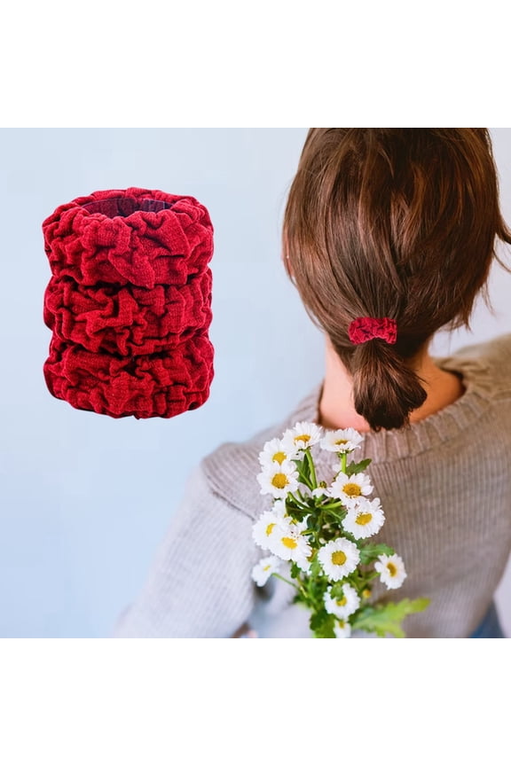 3PCS High Elastic Hair Bands for Women - Thick Durable Ties for All Hair Types Comfortable Design for Everyday Use