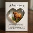 thumbnail image 1 of 3PCS Highland Cow Miniature Pocket Hug Figurine with Encouragement Card Heart Highland Cow for Christmas Loved Ones and Friends(3PC), 1 of 4