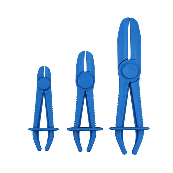 3PCS Hose Pinch Pliers, Line Clamp Pliers Set for Flexible Hoses, Gas Lines, Radiator, Brake, Coolant