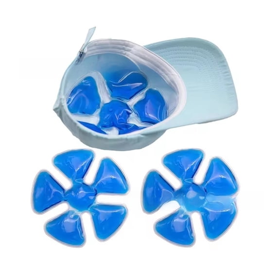 3PCS Ice Pack for Hat,Breathable Hat Packs Insert, Reusable Cooling Gel Packs for Hat,for Camping