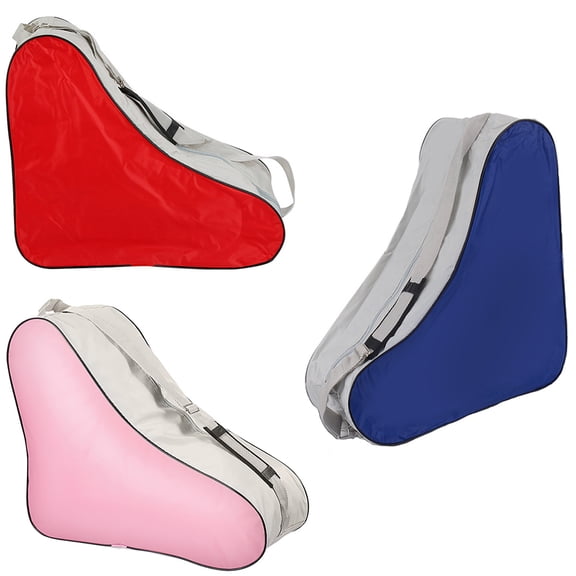 FONDOTIN 3-Pack Red Roller Skate Bags with Comfortable Handle for Easy Storage and Convenient Transport