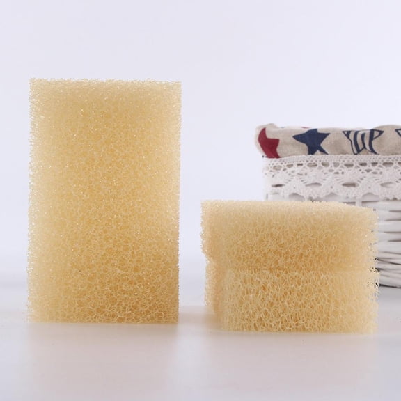 3PCS Imitation Loofah Dishwashing Sponge Kitchen Scouring Pad Dishwashing Cotton Sponge Block Wipe Cleaning Brush Dish Dishrag