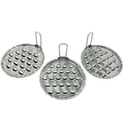 3PCS Jelly Scraping Cold Noodle Scraper Stainless Steel Snack Tools Household Manual Kitchen Scratch Kitchen Utensils, 2pcs 24hole + 1pcs 19hole