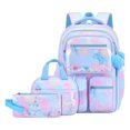 thumbnail image 1 of 3PCS Kids Backpack for School Girls with Lunch Box & Pencil Case | Waterproof Girls Backpack, Lightweight School Bookbag for Elementary School Students Teens, 1 of 5