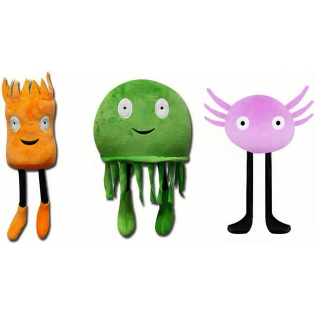 3PCS Kinitopet Plush,Kinito Pet Plush,Sam Sea Anemone and Jade ...