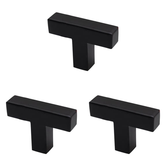 3PCS Kitchen Cabinet Knobs T-Shaped Cabinet Pull Drawer Handles Stainless Steel Handle for Kitchen and Bathroom Cupboard