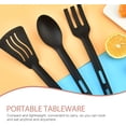 thumbnail image 1 of 3PCS Kitchen Cooking Tools, Mini Nylon Kitchen Utensils Set, Reusable Plastic of Tableware Silicone Dinnerware, Children's Dinner Tools, Spatula, Spoon And Fork, 1 of 8