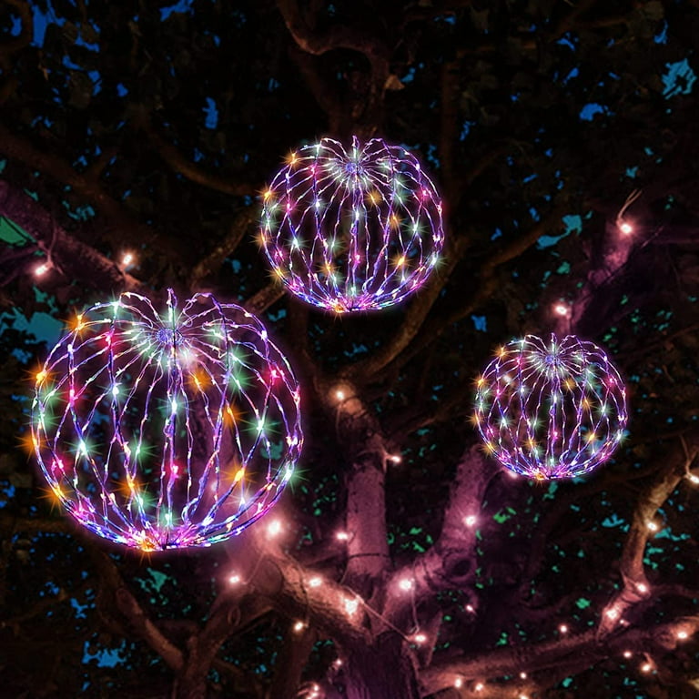 Outdoor christmas ball lights cheap
