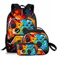 thumbnail image 1 of 3PCS Laptop Game Backpack Set 3D Print 17in Lightweight Daypack Casual Unisex Sports Travel Bag, 1 of 5
