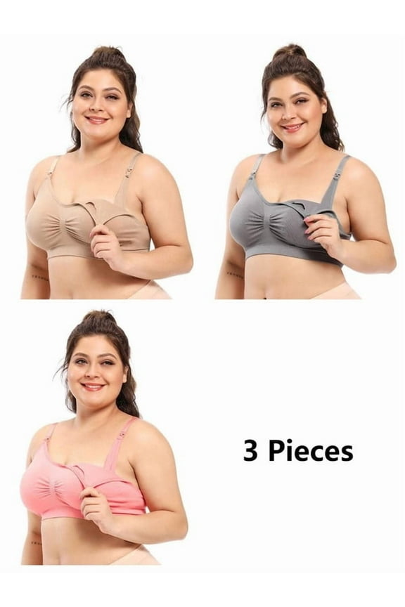 3PCS Large size maternity bra, breastfeeding bra, gathering anti sagging, large cup size, postpartum breastfeeding, large chest, pregnancy specific bra