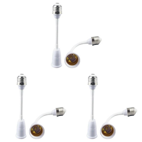 3PCS Light Bulb Socket Converter Bayonet To Screw Bulbs Adaptor E27 Extending The Total Length Of The Package Of The Lamp Holder By 20cm