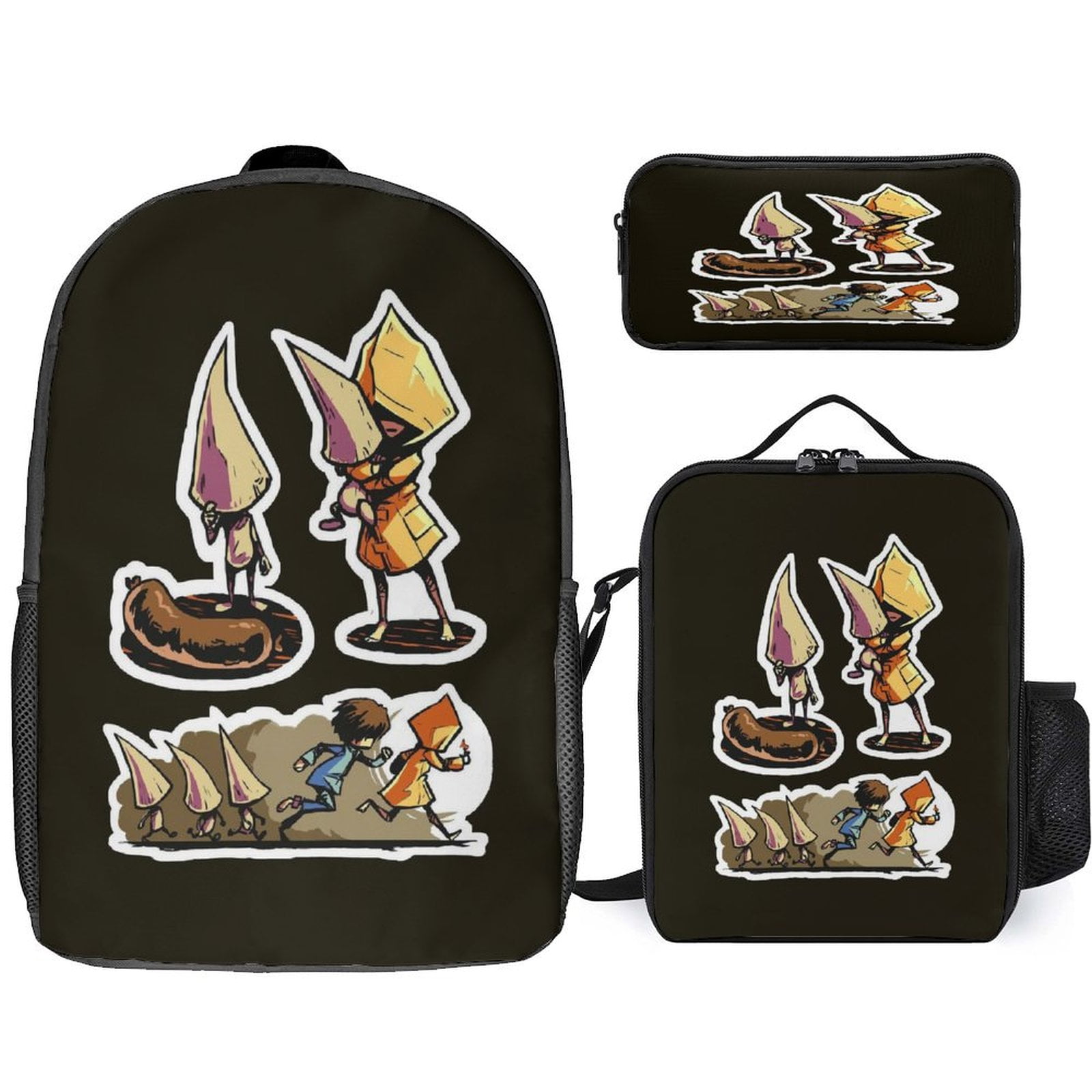 3PCS Little Nightmare Backpack Set Large Capacity Bookpacks With Lunch ...