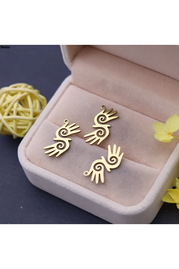 3PCS/Lot Hand with Hand Pendants Couple Family Lover Charm Gift for DIY Handmade Craft Birthday Jewelry Making Accessories