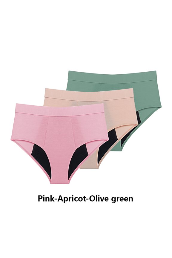 3PCS/Lot Menstrual Panties Woman Very Abundant Flow Menstruation Underwear High Waist Leak Proof Period Panties for Girls Set