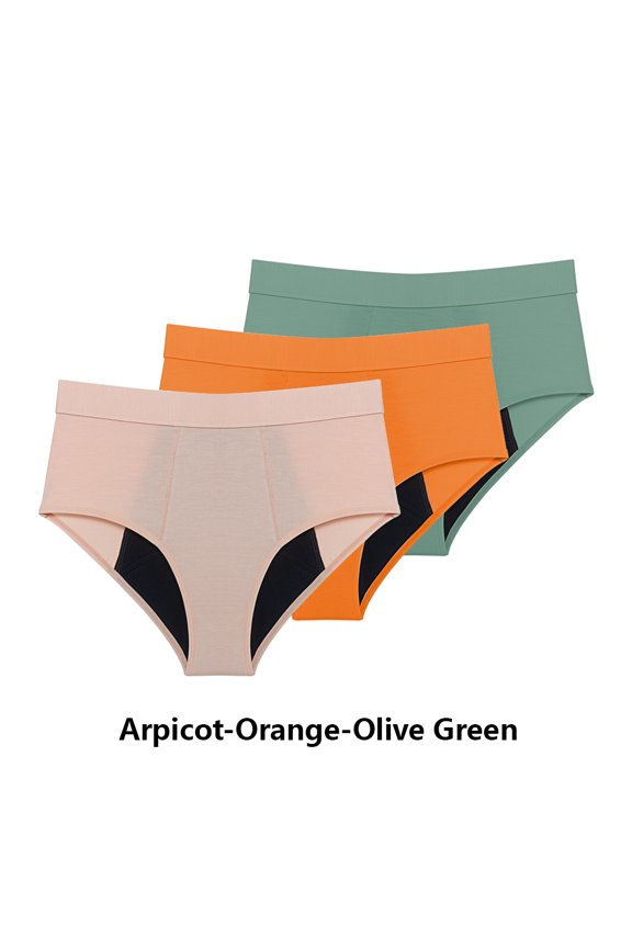 3PCS/Lot Menstrual Panties Woman Very Abundant Flow Menstruation Underwear High Waist Leak Proof Period Panties for Girls Set