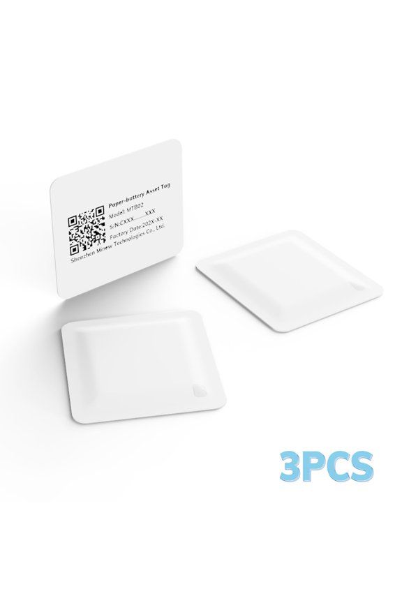 3PCS MINEW MTB02 Paper-battery Asset Tag IoT Device BLE Tracking Sticker ultra Thin NFC iBeacon Bluetooth Beacon for Asset Management Tracking System