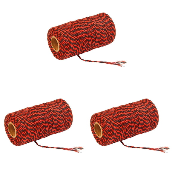 3PCS Macrame Cotton Rope - Colorful Natural Cotton Cord for DIY Crafts, Wall Hangings & Hangers - Soft Twisted Macrame Yarn for Knitting, Dream Catchers, Home Decor & Gift Wrapping