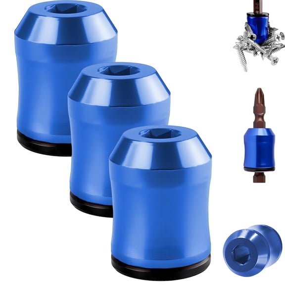 3PCS Magnetizer and Demagnetizer Tool Set,Removable Magnetic Screw Holder for Hex Screwdrivers & Power Bits
