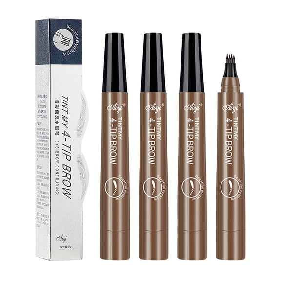 3PCS Microblading Eyebrow Pencil - Waterproof Long-Lasting 5ML, Micro-Forked Tip, Natural Brow Shaping, Smudge-Proof Durable Makeup, Professional Kit, Easy Use, Women 3PCS*1