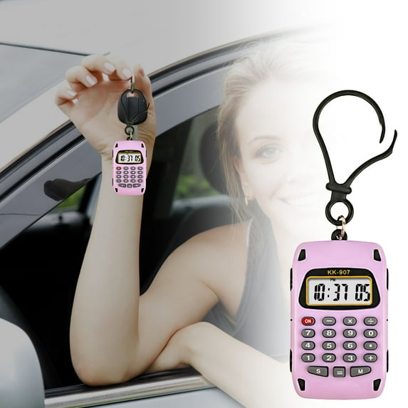 3PCS Mini Calculator 8 Digits Calculator with LCD Display,Pocket Size Calculator,Small Calculator Lightweight & Practical Cute Calculator Keychain Student Calculator,For Office,Home,School