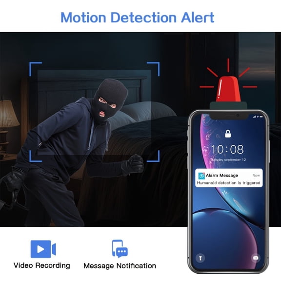 3PCS Mini Smart Camera, Video Surveillance Device, 720P Pixel, WiFi Connectivity, Mounted Receiver Camera, Mobile APP Control For Viewing Surveillance