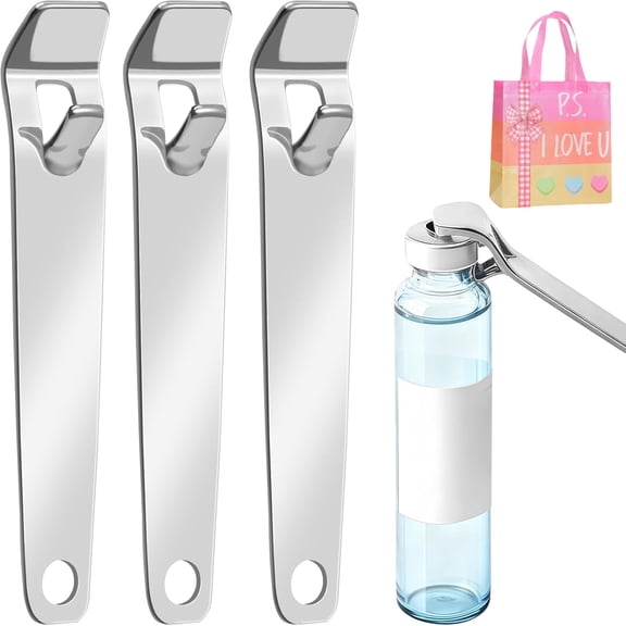 3PCS Mini Vial Opener, Stainless Steel Botox Vial Decapper, Vial Opener Tool Medical for Opening Oral Liquids, Pharmacy Vials and Home Use