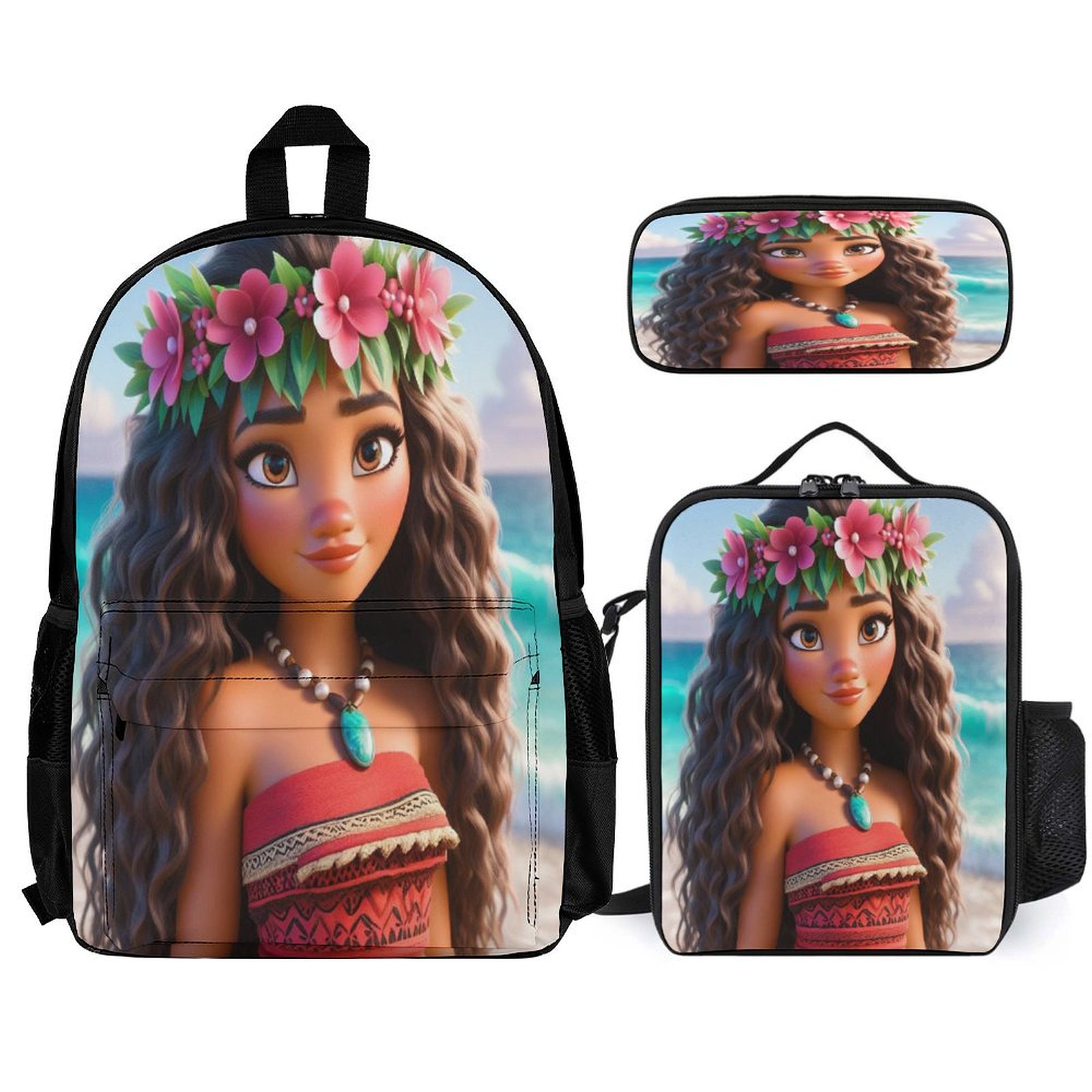 Baseball Backpack 3-Piece Kids Backpack Set With Lunch Box & Pencil ...