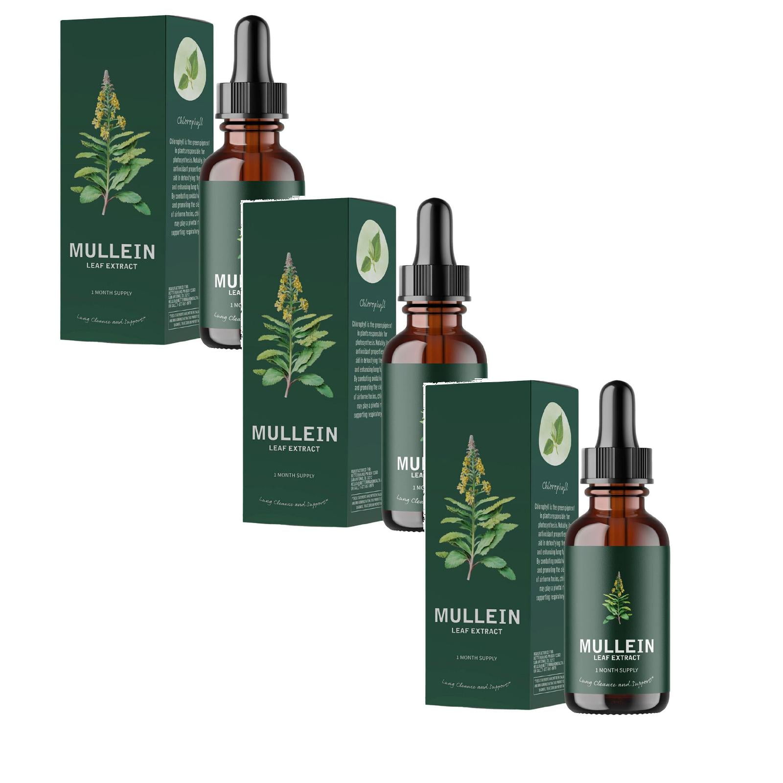 3PCS Mullein Leaf Extract Support Lung Cleanse & Respiratory Function